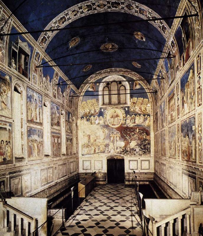 GIOTTO di Bondone The Chapel viewed towards the entrance sdg China oil painting art